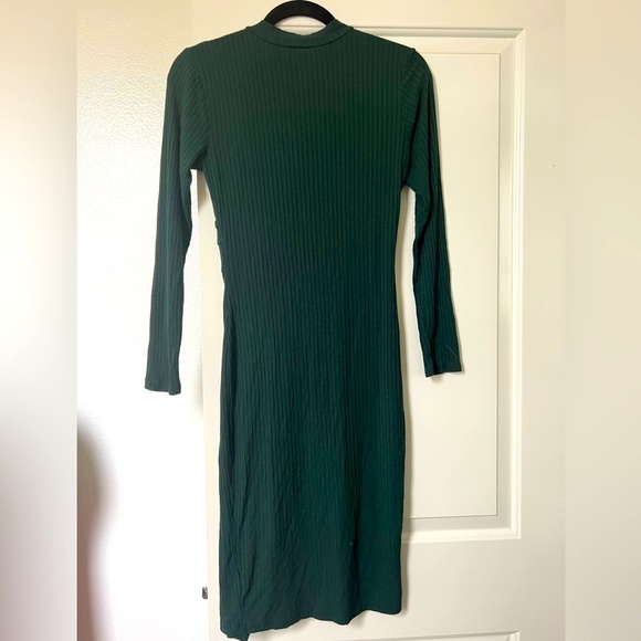 Ribbed Sweater Cutout Dress - Picture 3 of 3